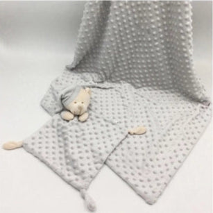 Teddy & Luxury Blanket Set | Grey