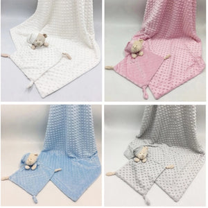 Teddy & Luxury Blanket Set | White