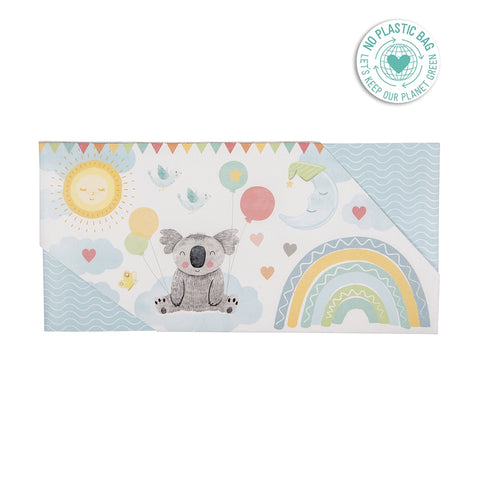 Gift Voucher Envelope | New Baby | Koala Rainbow Blue