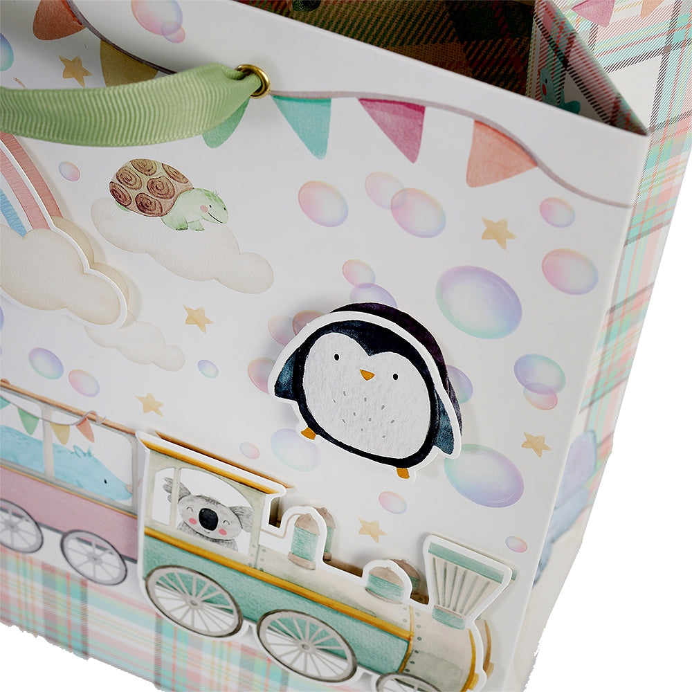 Gift Bag Baby Train | 25x25x11cm