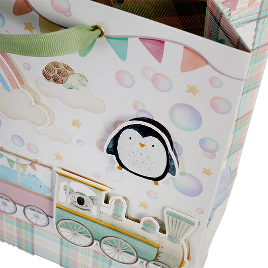 Gift Bag Baby Train | 25x25x11cm