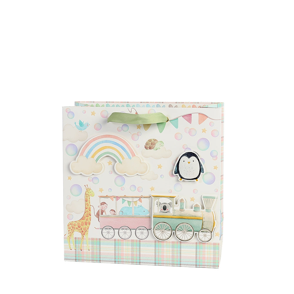 Gift Bag Baby Train | 25x25x11cm