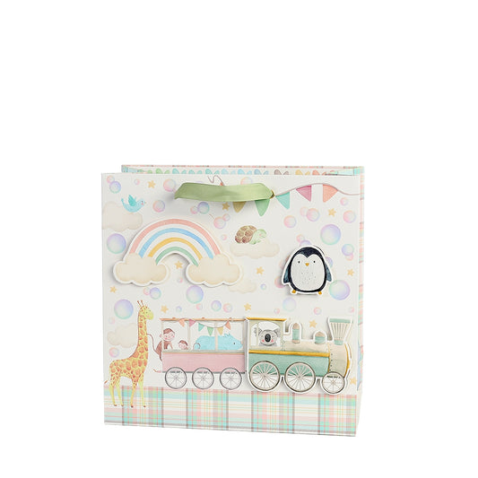 Gift Bag Baby Train | 25x25x11cm