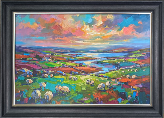 Sheep Grazing 3 by P Campbell