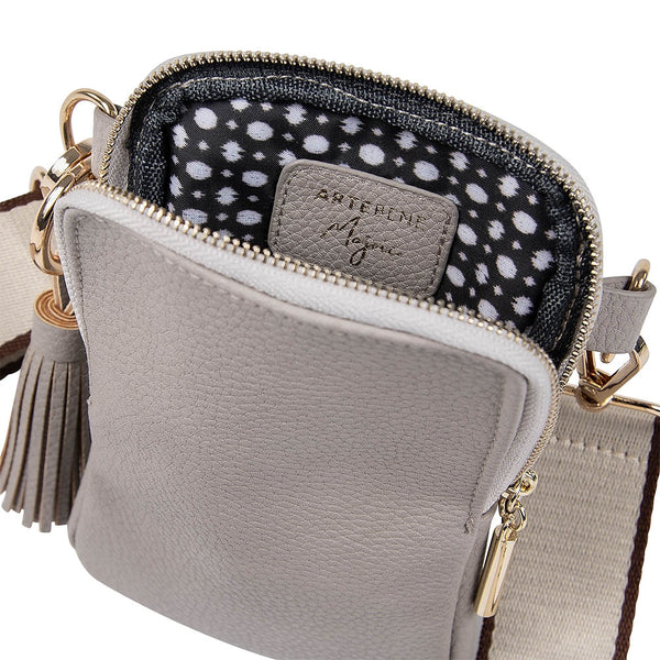 MAJOIE Celly Bag | Taupe | 10x16x2cm
