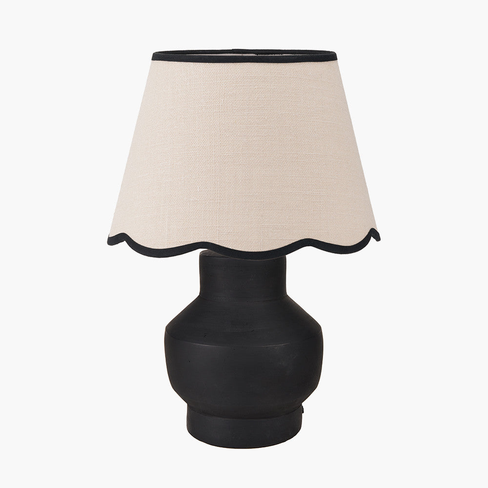 Inna Black Urn Terracotta Table Lamp
