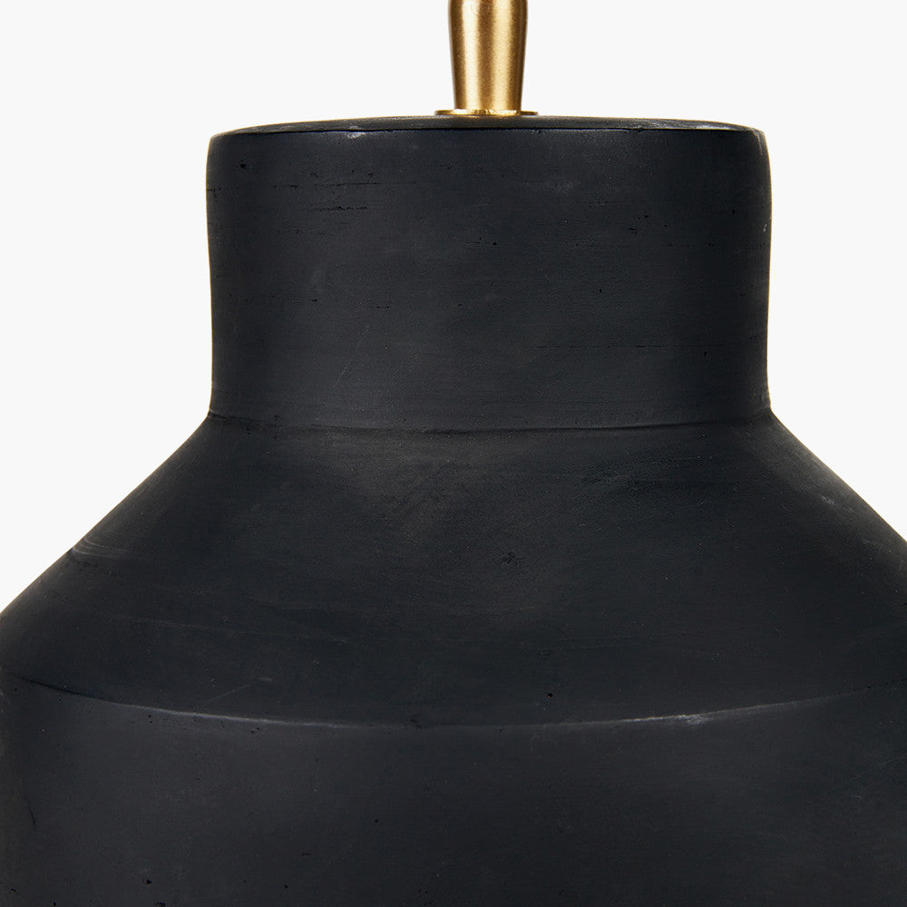 Inna Black Urn Terracotta Table Lamp