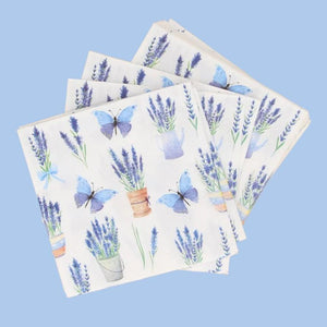 Paper Napkins | Lavender & Butterfly