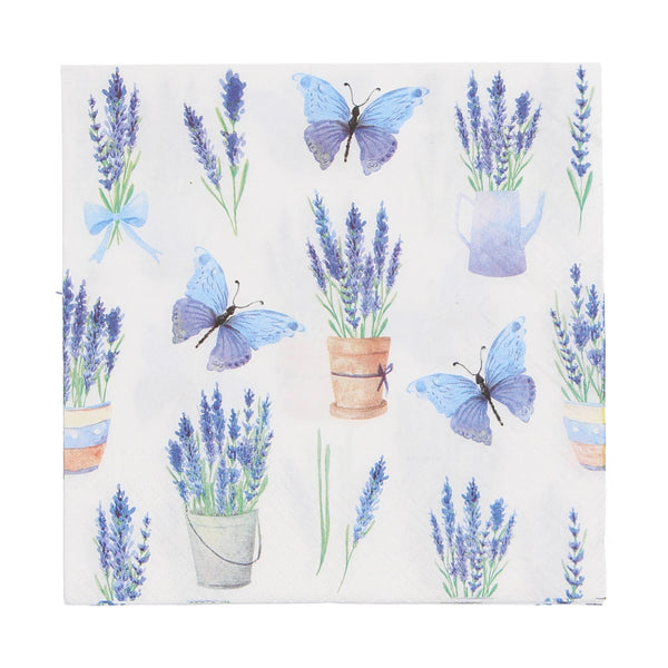 Paper Napkins | Lavender & Butterfly