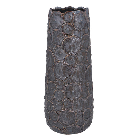 Decorative Vase | Brown Metallic Mushroom | Large