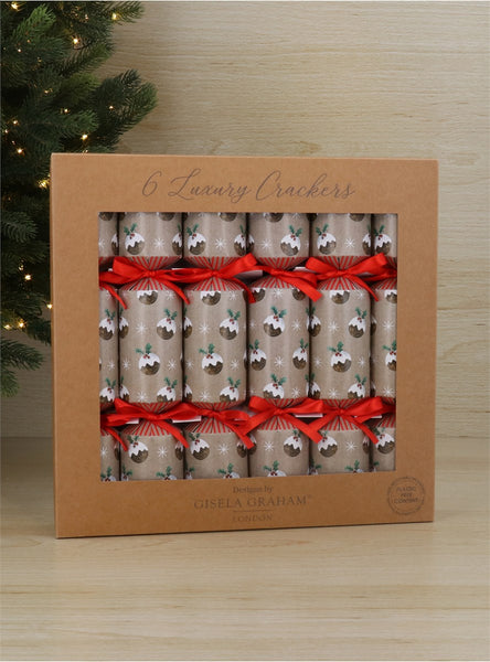 Christmas Pudding Crackers | Box of 6