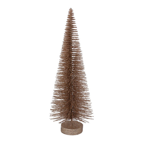 Copper bristle Christmas tree orn lge