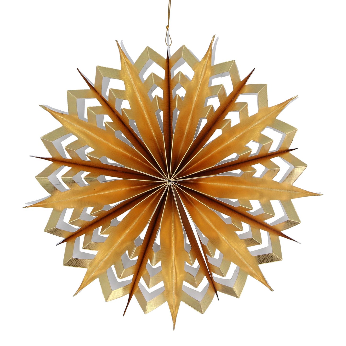 Gold/white paper layered starburst lge