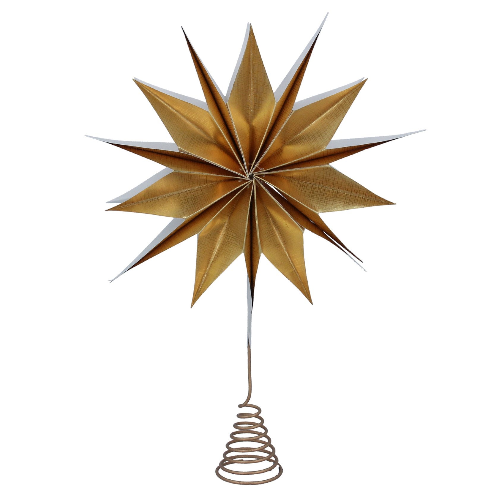 Gold paper/wire star tree topper