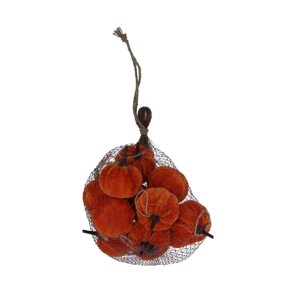 Bag of 12 Hanging Decorations | Orange Mini Pumpkin Mix