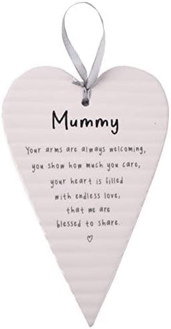 Ceramic Heart Plaque | Mummy