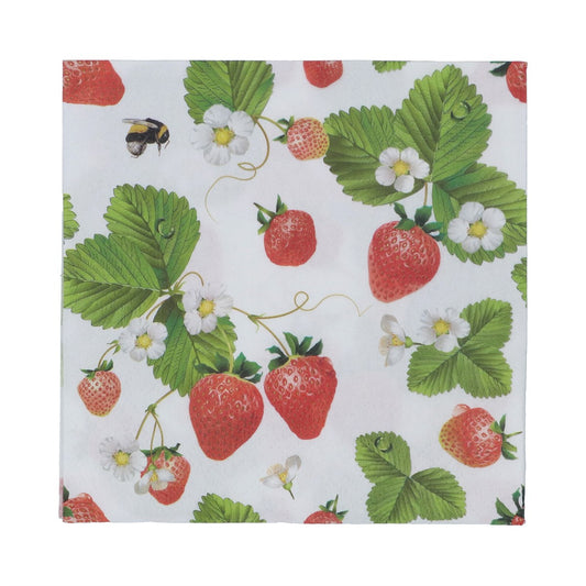 Strawberry Flowers Napkin Pack/20