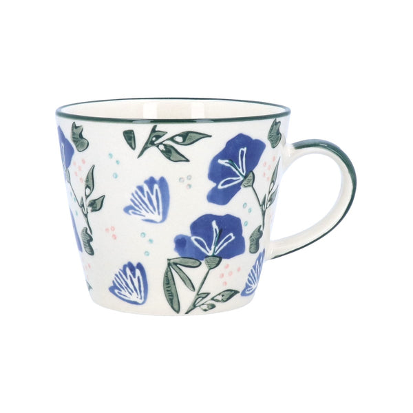 Navy Sweetpea | Stoneware Mug