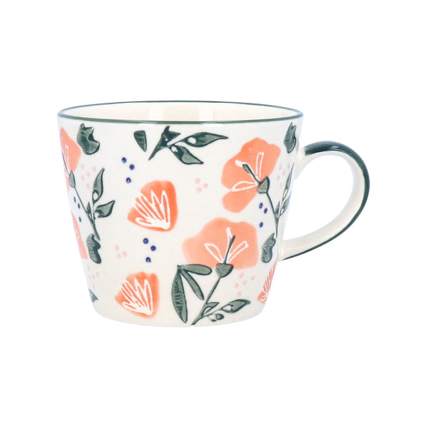 Coral Sweetpea | Stoneware Mug