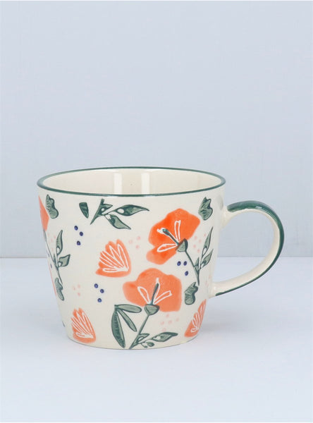 Coral Sweetpea | Stoneware Mug