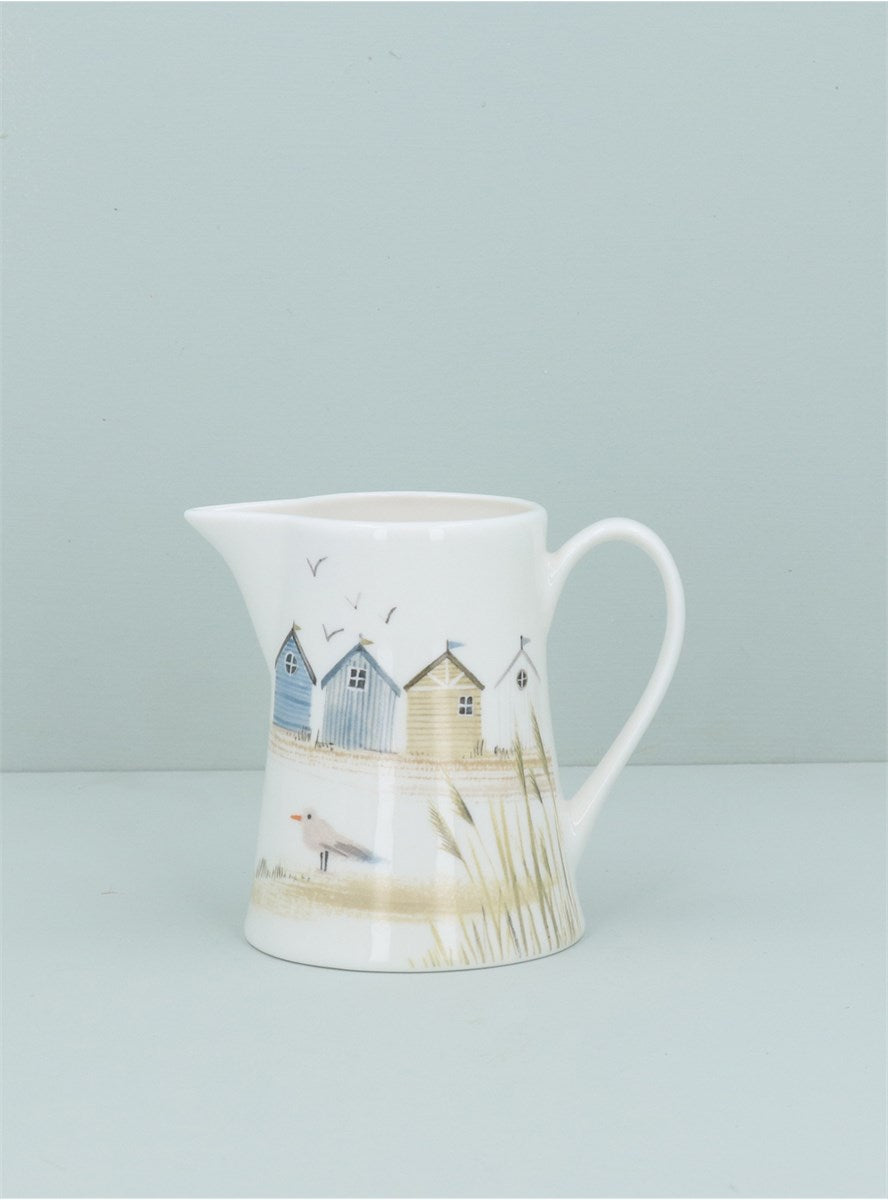 Beach Huts | Bone China Jug | Sml