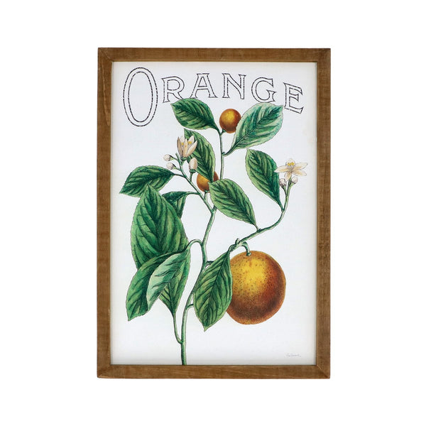 Orange |  Wood Wall Plaque