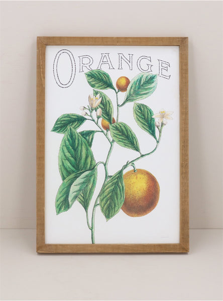 Orange |  Wood Wall Plaque