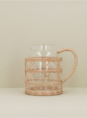 Glass & Rattan Jug | Medium