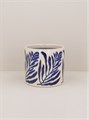 Blue Branch Stoneware Pot Cover Med
