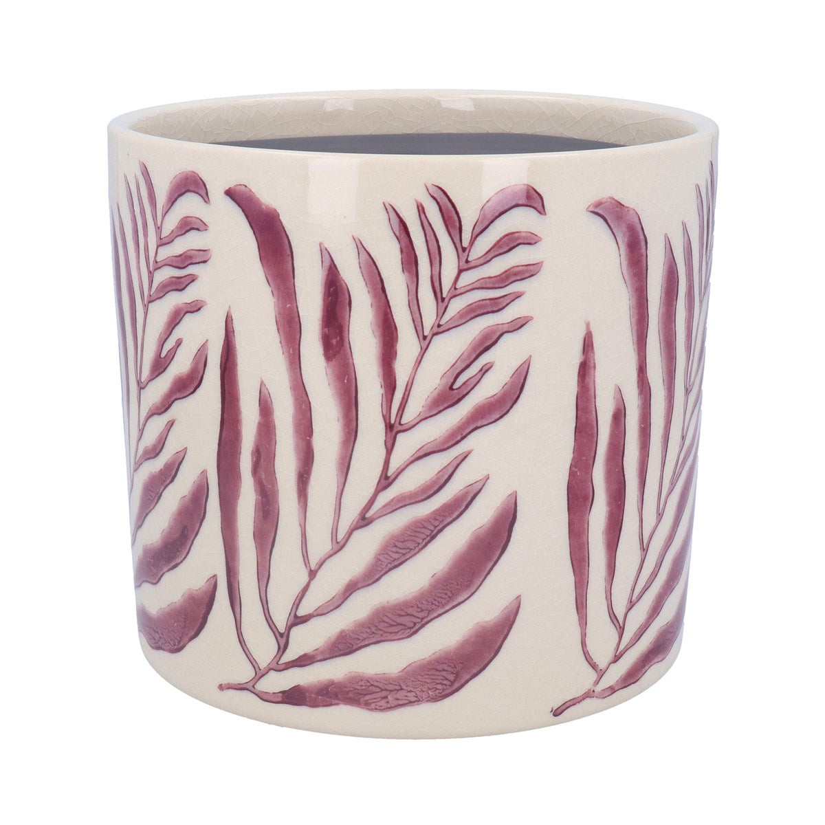 Dusky Mauve Branch Ceramic Pot Cover | Lge