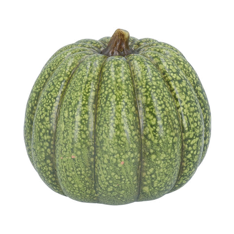 Green Speckle Ceramic Pumpkin Ornament | Large