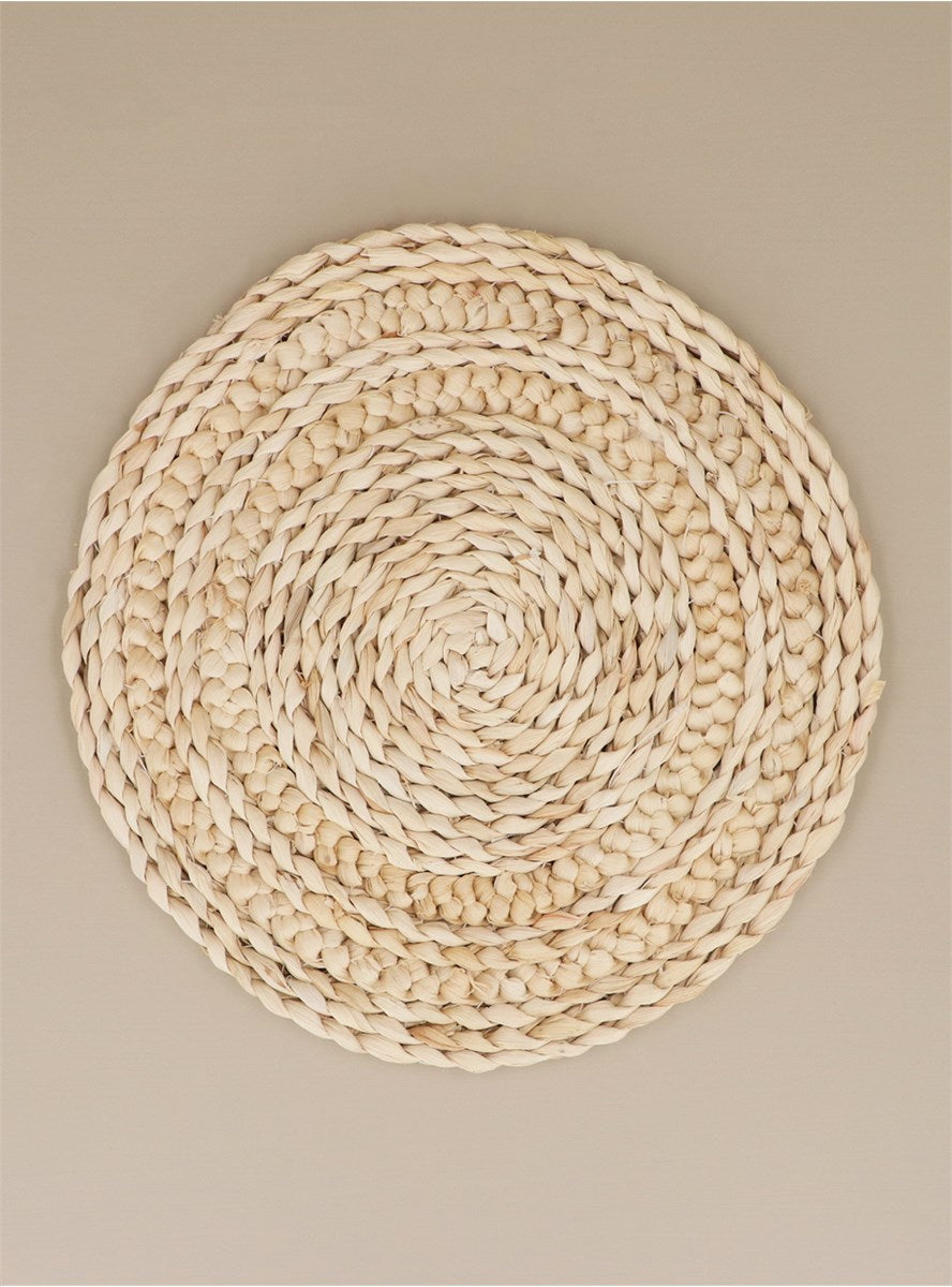 Natural Cornhusk Round Placemat
