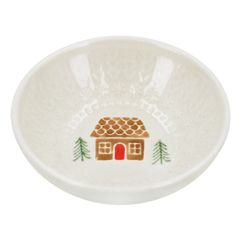 Gingerbread House Stoneware Bowl Sml