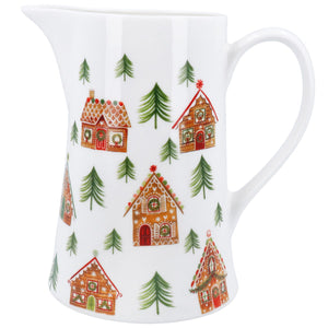 Gingerbread House Ceramic New Bone China Jug