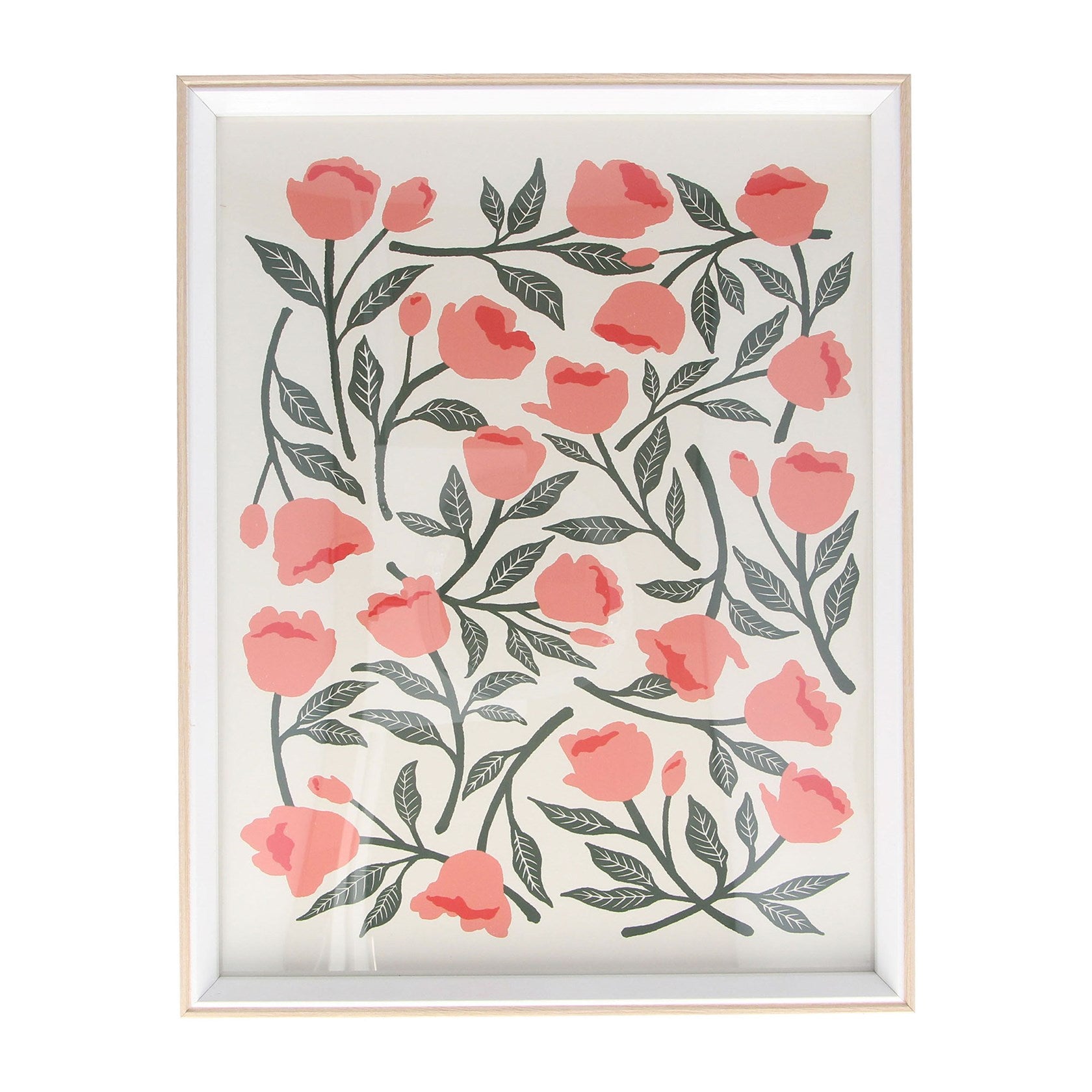 Natural Rosebud | Framed Print 45cm