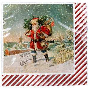 Nostalgia Santa Napkins Pack/20