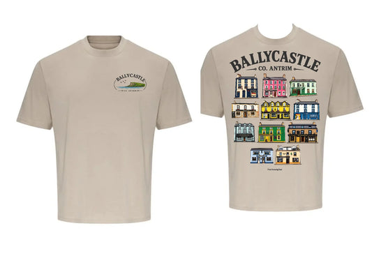 Ballycastle Pubs T-shirt | Stone