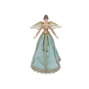 Gold/Green Rococo Tree Top Fairy Sml