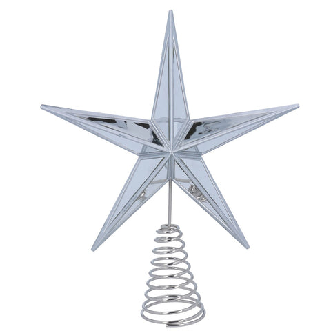 Silver Acrylic/Mirror Tree Top Star