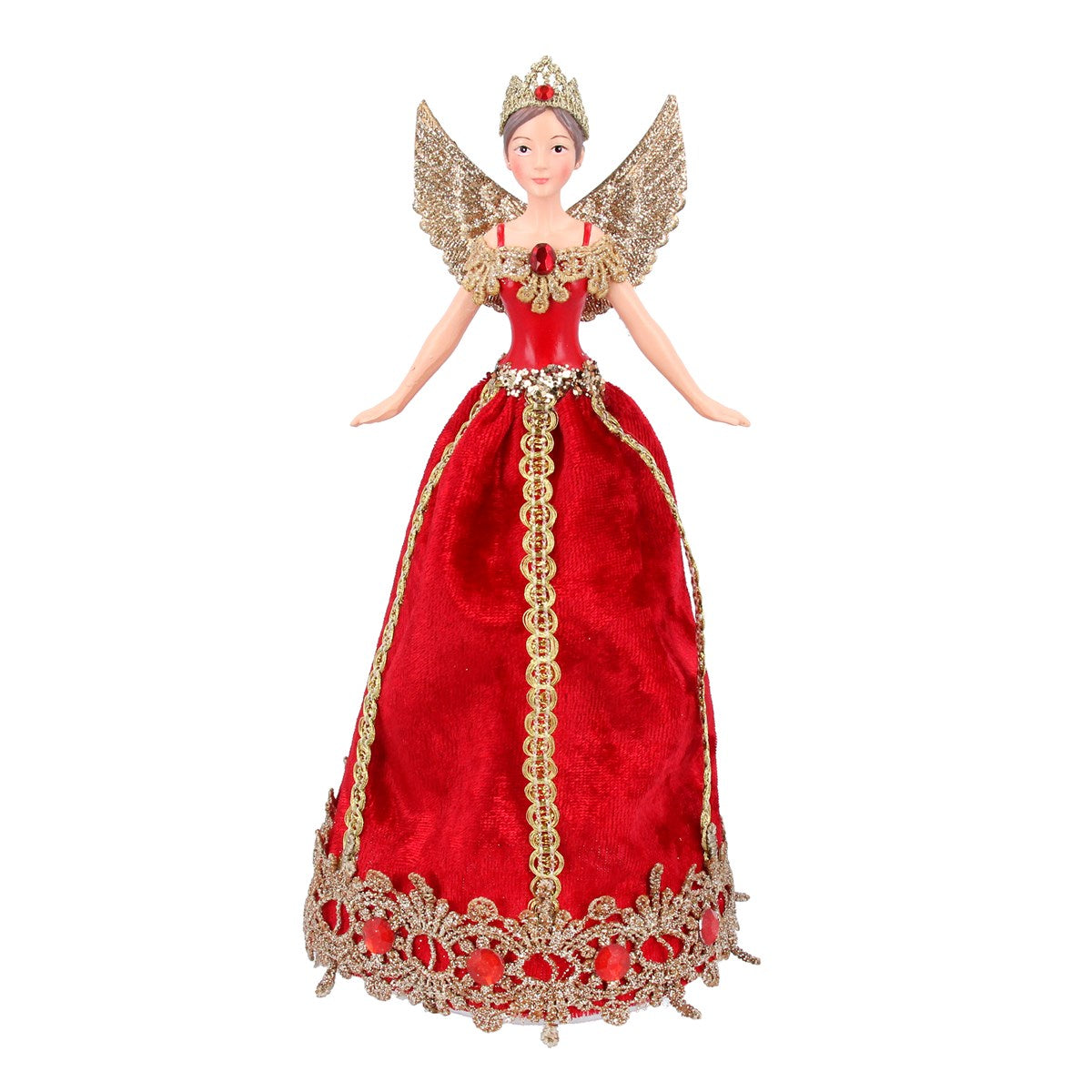 Tree Topper | Lux Red/Gold Fairy