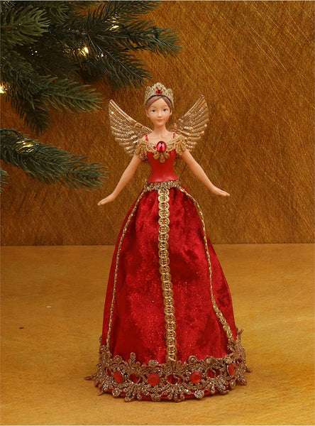 Tree Topper | Lux Red/Gold Fairy