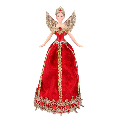 Tree Topper | Lux Red/Gold Fairy