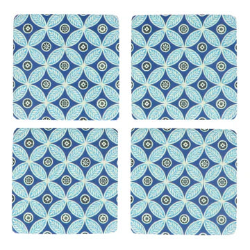 Navy Heritage Circle Resin Coaster