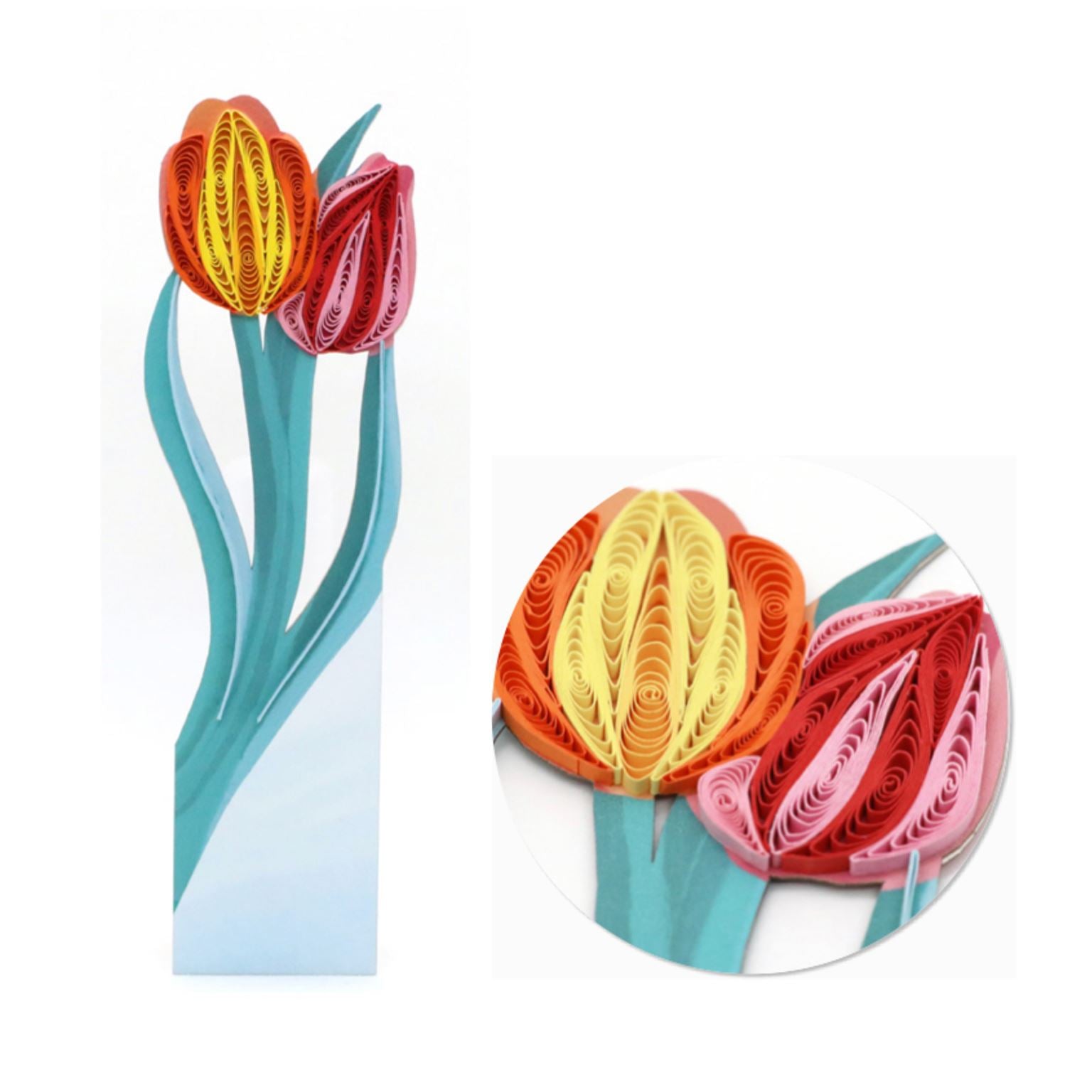 Origamo 3-D Bookmark | Tulips