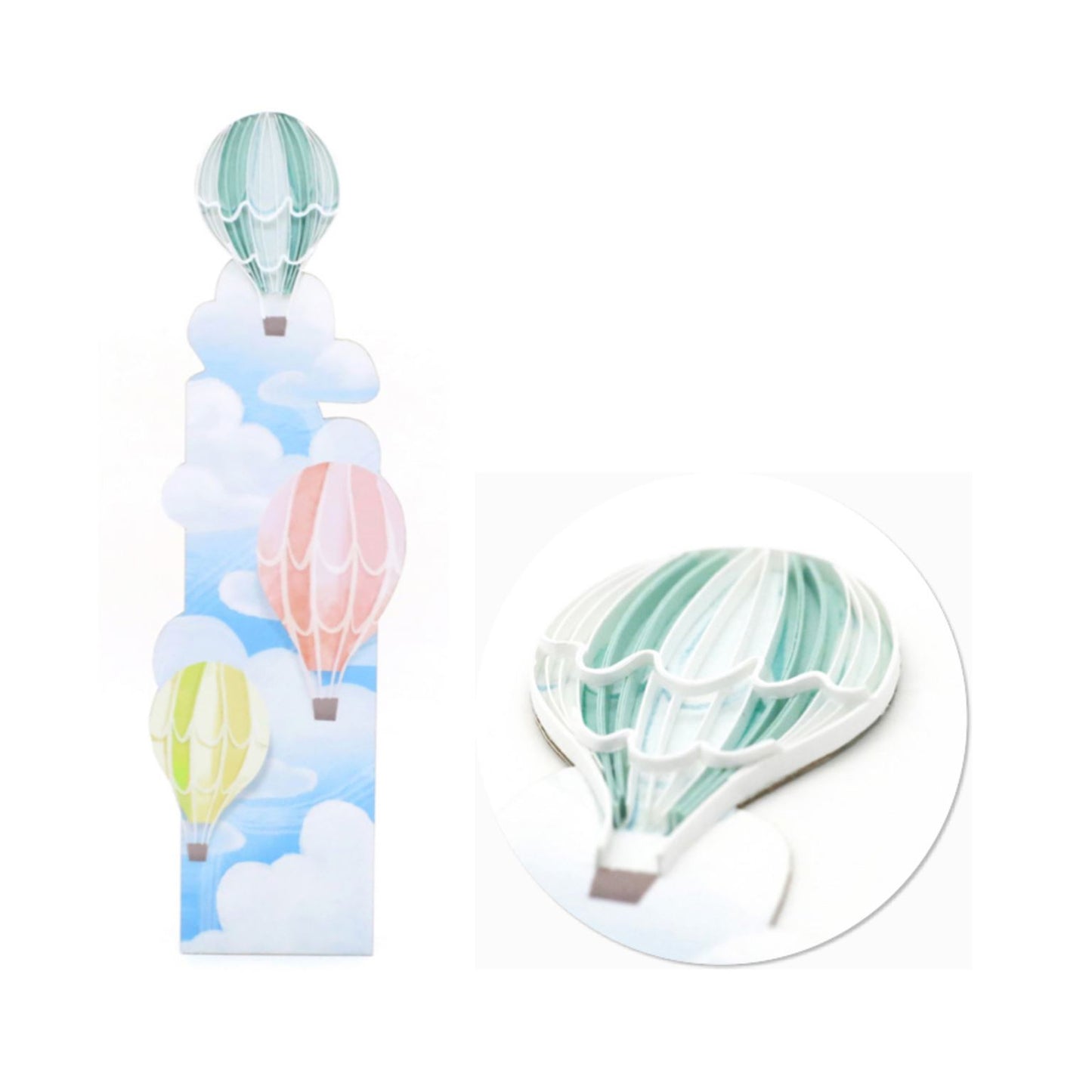 Origamo 3-D Bookmark | Hot Air Balloons