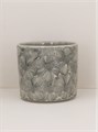 Grey Cosmos Stoneware Pot Cover Med