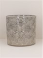 Grey Cosmos Stoneware Pot Cover Lge