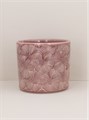 Dusky Pink Cosmos Stoneware Pot Cover Med