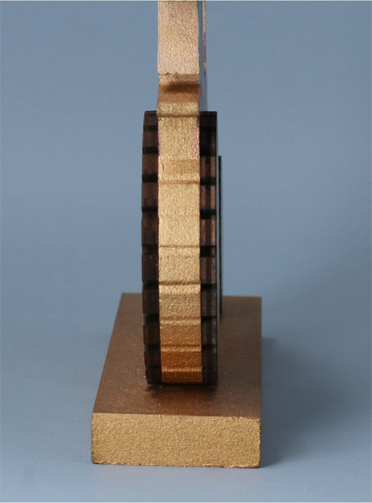 Wooden Santa In Tractor Decoration