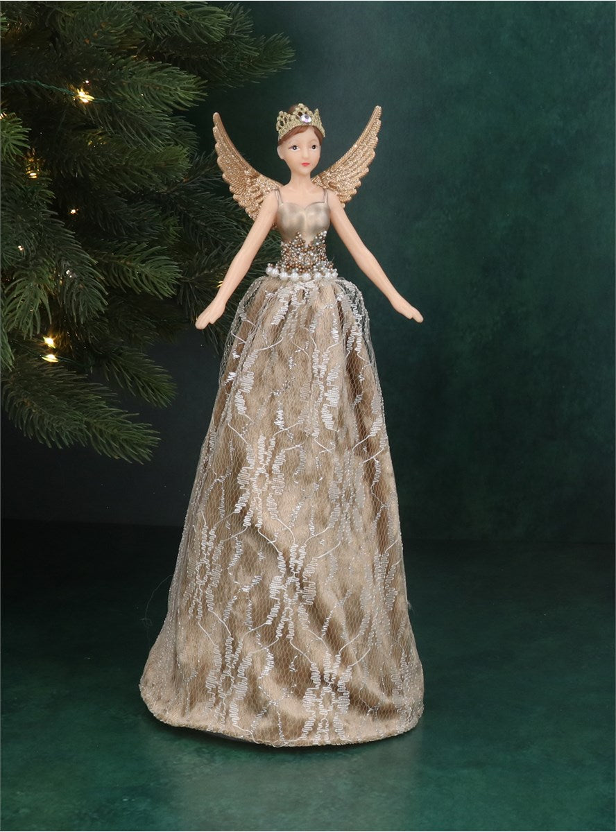 Tree Topper | Lux Gold Lace Fairy